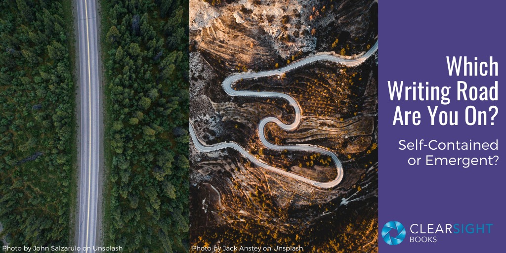 image of straight rod and winding road--which writing road are you on? choose the best nonfiction writing approach